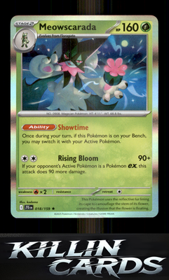 Meowscarada 018/159 Pokemon Rare SV09: Journey Together Card NM