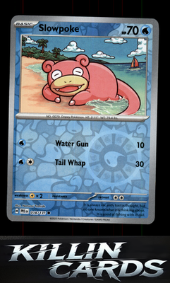Reverse Holofoil Slowpoke 018/131 Pokemon Common SV: Prismatic Evolutions Card N