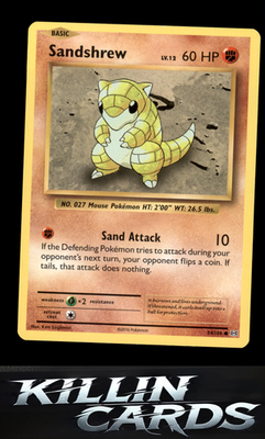 Sandshrew 54/108 Pokemon Common XY - Evolutions Card NM