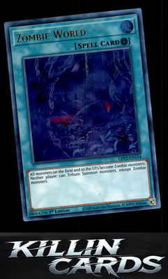 1st Edition Zombie World GFP2-EN154 YuGiOh Ultra Rare Ghosts From the Past: The