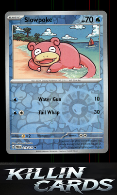 Reverse Holofoil Slowpoke 018/131 Pokemon Common SV: Prismatic Evolutions Card N