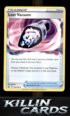 Lost Vacuum 135/159 Pokemon Uncommon SWSH: Crown Zenith Card NM