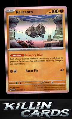 Relicanth - 084/162 084/162 Pokemon Rare SV05: Temporal Forces Card NM