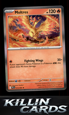 Moltres 014/094 Pokemon Rare ME02: Phantasmal Flames Card NM