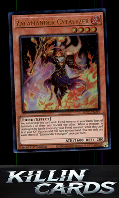 1st Edition Zalamander Catalyzer MP23-EN216 YuGiOh Ultra Rare 25th Anniversary T