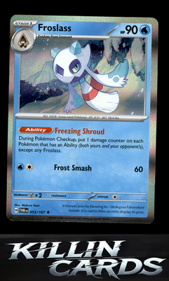 Froslass - 053/167 053/167 Pokemon Rare SV06: Twilight Masquerade Card NM