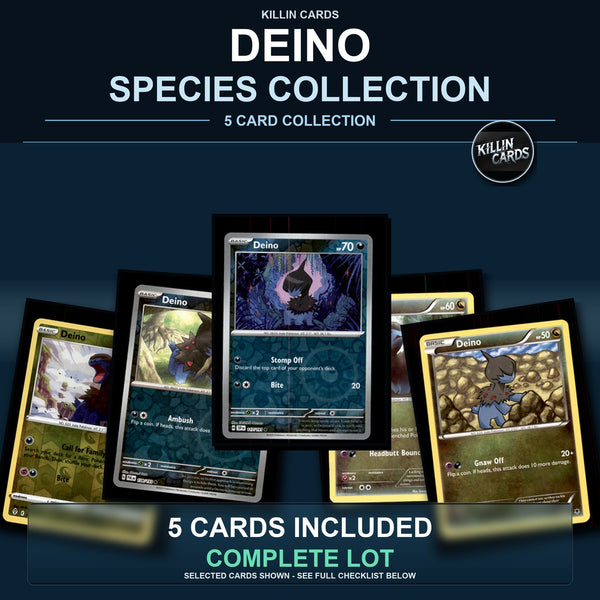 Pokemon TCG Deino Species Collection 5 Different Cards