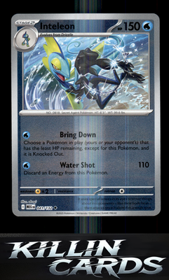 Reverse Holofoil Inteleon - 041/132 041/132 Pokemon Uncommon ME01: Mega Evolutio