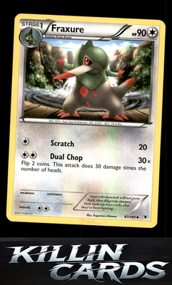 Fraxure 87/101 Pokemon Uncommon Noble Victories Card NM
