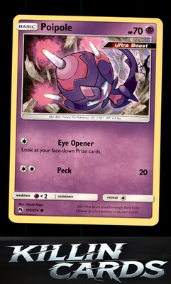 Poipole 107/214 Pokemon Common SM - Lost Thunder Card LP