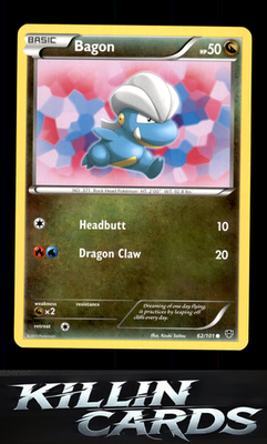 Bagon 62/101 Pokemon Common Plasma Blast Card LP
