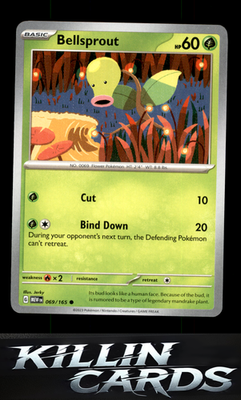Bellsprout 069/165 Pokemon Common SV: Scarlet & Violet 151 Card NM