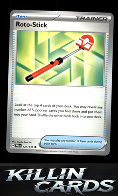 Roto-Stick 127/131 Pokemon Common SV: Prismatic Evolutions Card NM