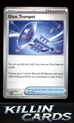 Glass Trumpet 110/131 Pokemon Uncommon SV: Prismatic Evolutions Card NM