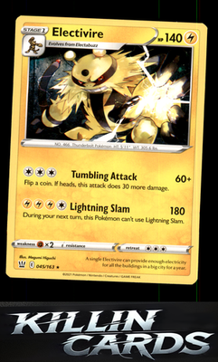 Electivire 045/163 Pokemon Rare SWSH05: Battle Styles Card NM