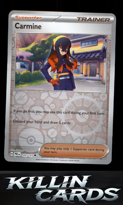 Reverse Holofoil Carmine 103/131 Pokemon Uncommon SV: Prismatic Evolutions Card