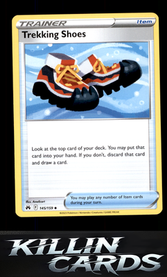 Trekking Shoes 145/159 Pokemon Uncommon SWSH: Crown Zenith Card NM