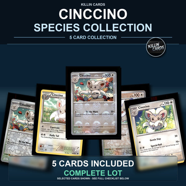 Pokemon TCG Cinccino Species Collection 5 Different Cards