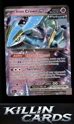 Iron Crown ex - 081/162 081/162 Pokemon Double Rare SV05: Temporal Forces Card N