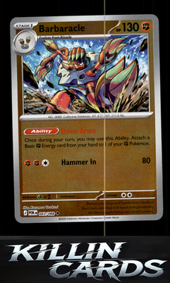 Reverse Holofoil Barbaracle 043/088 Pokemon Uncommon ME03: Perfect Order Card NM