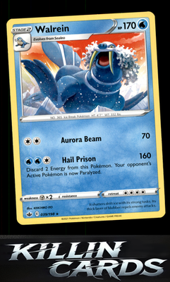 Walrein 039/198 Pokemon Rare SWSH06: Chilling Reign Card NM