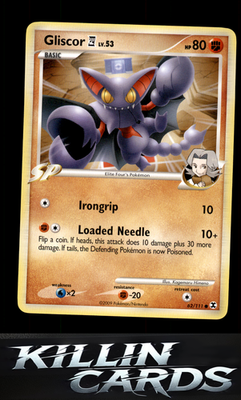 Gliscor E4 62/111 Pokemon Common Rising Rivals Card LP
