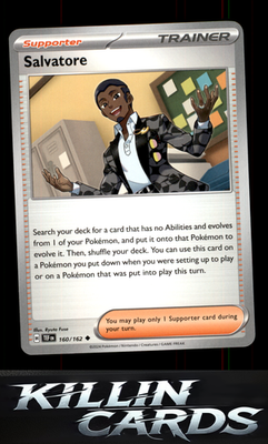Salvatore - 160/162 160/162 Pokemon Uncommon SV05: Temporal Forces Card NM