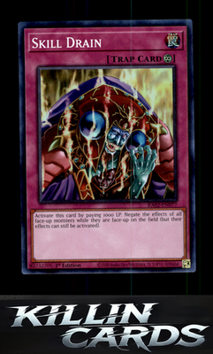 1st Edition Skill Drain (UR) RA02-EN077 YuGiOh Ultra Rare 25th Anniversary Rarit