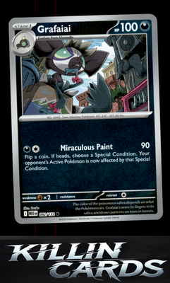 Reverse Holofoil Grafaiai 092/132 Pokemon Common ME01: Mega Evolution Card NM