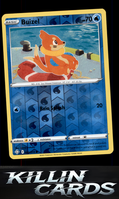 Reverse Holofoil Buizel 022/072 Pokemon Common Shining Fates Card NM