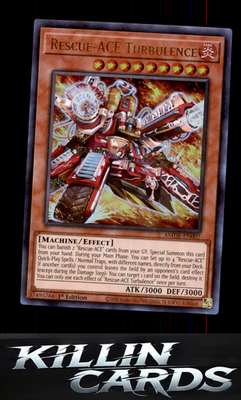 1st Edition Rescue-ACE Turbulence (CR) AMDE-EN007 YuGiOh Collector's Rare Amazin
