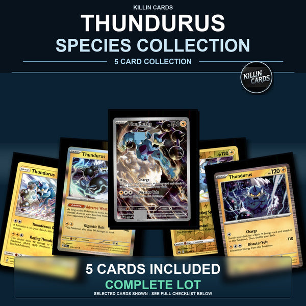 Pokemon TCG Thundurus Species Collection 5 Different Cards