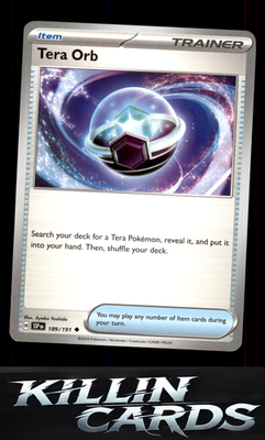 Tera Orb 189/191 Pokemon Uncommon SV08: Surging Sparks Card NM