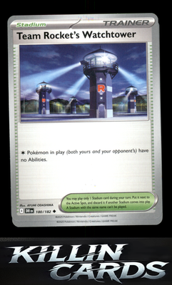 Team Rocket's Watchtower 180/182 Pokemon Uncommon SV10: Destined Rivals Card NM