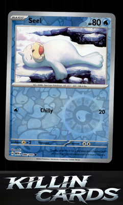 Reverse Holofoil Seel 086/165 Pokemon Common SV: Scarlet & Violet 151 Card NM
