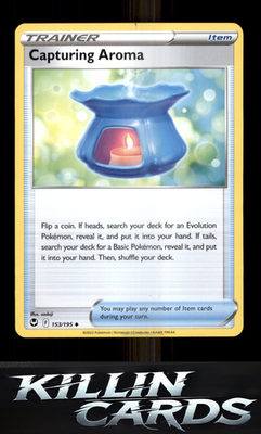 Capturing Aroma 153/195 Pokemon Uncommon SWSH12: Silver Tempest Card NM