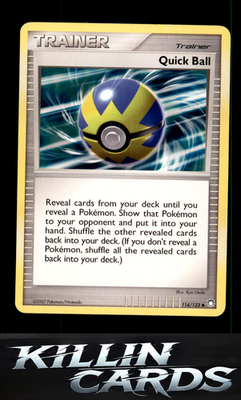 Quick Ball 114/123 Pokemon Uncommon Mysterious Treasures Card LP