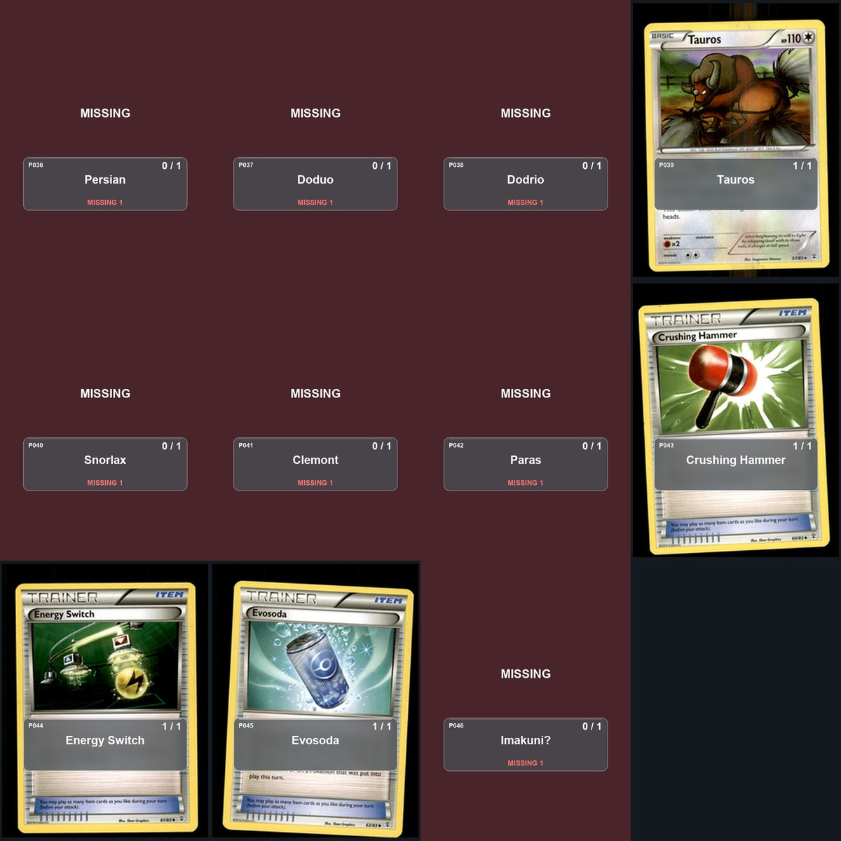 Pokemon TCG Generations C/UC/R Standard Set 15 Cards