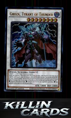 1st Edition Groza, Tyrant of Thunder MP23-EN055 YuGiOh Ultra Rare 25th Anniversa