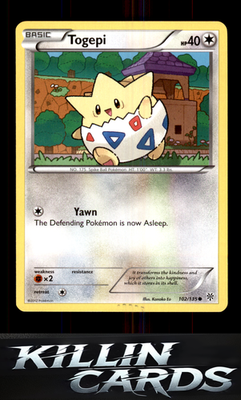 Togepi 102/135 Pokemon Common Plasma Storm Card LP