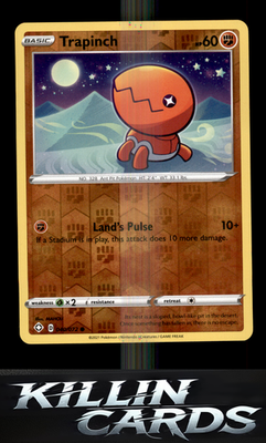 Reverse Holofoil Trapinch 040/072 Pokemon Common Shining Fates Card NM