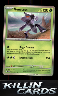 Genesect 008/094 Pokemon Rare ME02: Phantasmal Flames Card NM