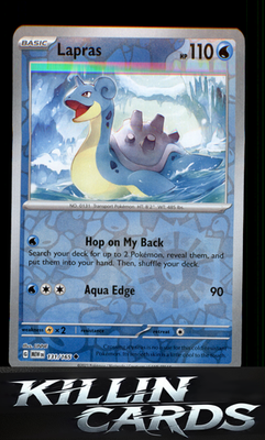 Reverse Holofoil Lapras 131/165 Pokemon Uncommon SV: Scarlet & Violet 151 Card N