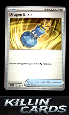 Dragon Elixir 172/191 Pokemon Uncommon SV08: Surging Sparks Card NM