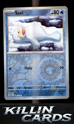 Reverse Holofoil Seel 086/165 Pokemon Common SV: Scarlet & Violet 151 Card NM
