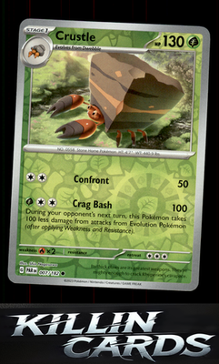 Reverse Holofoil Crustle - 007/182 007/182 Pokemon Common SV04: Paradox Rift Car