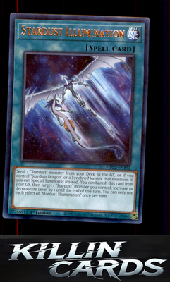 1st Edition Stardust Illumination MP22-EN152 YuGiOh Rare 2022 Tin of the Pharaoh