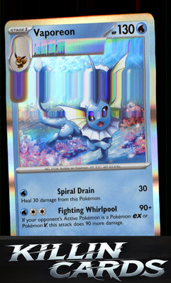 Vaporeon 134/165 Pokemon Rare SV: Scarlet & Violet 151 Card NM