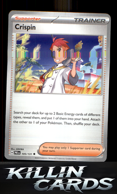 Crispin - 105/131 (Poke Ball Pattern) 105/131 Pokemon Uncommon SV: Prismatic Evo