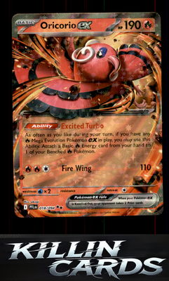 Oricorio ex - 018/094 018/094 Pokemon Double Rare ME02: Phantasmal Flames Card N